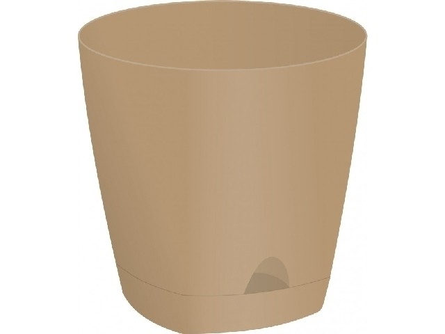 Горшок для цветов AMSTERDAM d250 с прикорневым поливом 8 л Молочный шоколад 6202/6